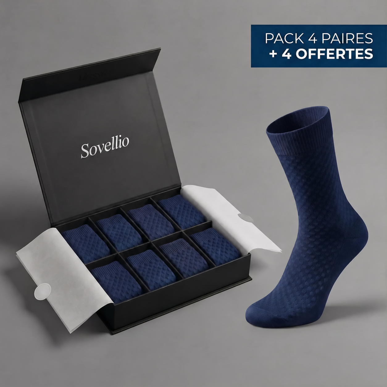 Chaussettes Sovellio — blue