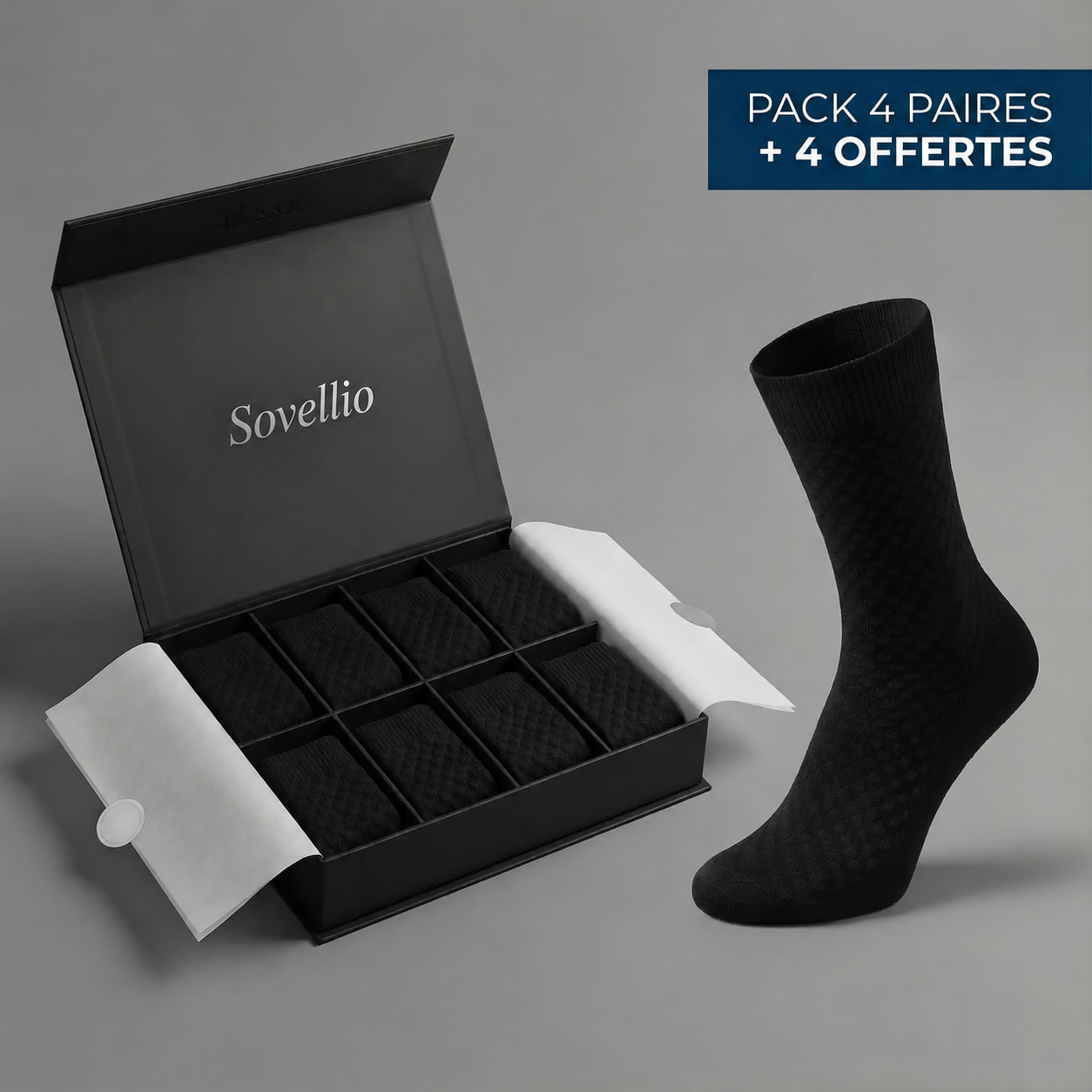Chaussettes Sovellio — black